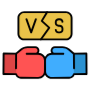 Versus Vs Fighting Gloves free icon for commercial use