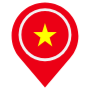 Vietnam Location Flag Pin free icon for commercial use