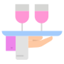 Waitress Service Drink free icon for commercial use