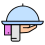 Waitress Service Food Tray icon