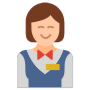 Waitress Woman free icon for commercial use