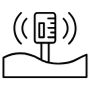 Water Level Sensor Black Outline icon
