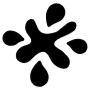 Water Splash Black Drops free icon for commercial use