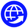 Website Blue Round Circle free icon for commercial use