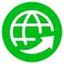 Website Green Round Circle free icon for commercial use