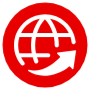 Website Red Round Circle icon