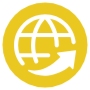 Website Yellow Round Circle free icon for commercial use