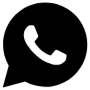 Whatsapp Black And White Logo free icon for commercial use