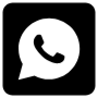 Whatsapp Black And White Square free icon for commercial use