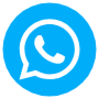 Whatsapp Blue Circle Round free icon for commercial use