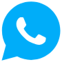 Whatsapp Blue free icon for commercial use