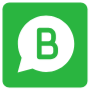 Whatsapp Business Square Green free icon for commercial use