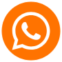 Whatsapp Orange Circle Round free icon for commercial use