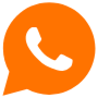 Whatsapp Orange free icon for commercial use