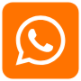 Whatsapp Orange Square free icon for commercial use