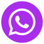 Whatsapp Purple Circle Round free icon for commercial use