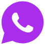 Whatsapp Purple free icon for commercial use