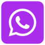 Whatsapp Purple Square free icon for commercial use