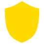 Yellow Shield free icon for commercial use