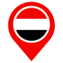 Yemen Location Flag Pin icon