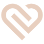Abstract Heart Beige Aesthetic icon