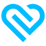 Abstract Heart Blue Aesthetic icon