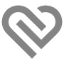 Abstract Heart Gray Aesthetic icon