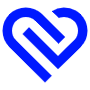 Abstract Heart Naval Blue Aesthetic free icon for commercial use
