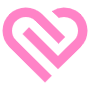 Abstract Heart Pink Aesthetic icon