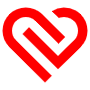 Abstract Heart Red Aesthetic icon