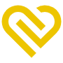 Abstract Heart Yellow Aesthetic icon