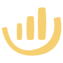 Abstract Shape Chart Yellow icon