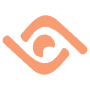 Abstract Shape Eye Orange icon