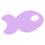 Abstract Shape Fish Purple free icon for commercial use