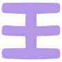 Abstract Shape Purple Grid icon