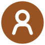 Account Circle Round Brown free icon for commercial use