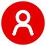 Account Circle Round Red free icon for commercial use