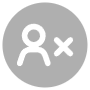 Account Delete Circle Round Gray free icon for commercial use