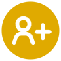 Add Account Circle Yellow free icon for commercial use