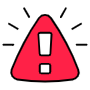 Attention free icon for commercial use