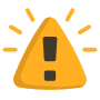 Attention Yellow free icon for commercial use