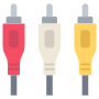 Av Cable Colored free icon for commercial use