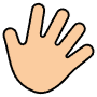 Baby Kid Hand Print free icon for commercial use
