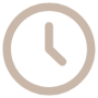 Beige Clock Circle Round Outline free icon for commercial use