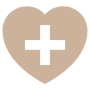 Beige Heart Add Wish List Plus free icon for commercial use