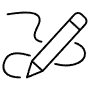 Black Pencil Drawing Black Outlime free icon for commercial use