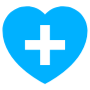 Blue Heart Add Wish List Plus free icon for commercial use