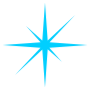 Blue Sparkle Star free icon for commercial use