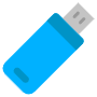 Blue Usb Memory Stick icon