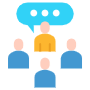 Briefing Meeting People free icon for commercial use